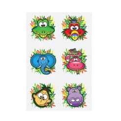 Mini Jungle Tattoos (x12) -Decorations Party Shop 25720 Mini Jungle Tattoos C
