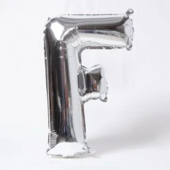 Air-Fill Silver 16" Letter Party Balloon F