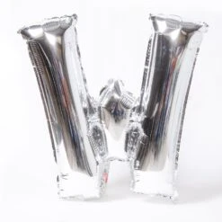 Air-Fill Silver 16" Letter Party Balloon W