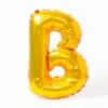 Air-Fill Gold 16" Letter Party Balloon B