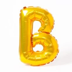 Air-Fill Gold 16" Letter Party Balloon B