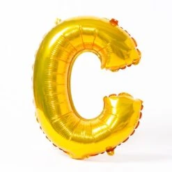 Air-Fill Gold 16" Letter Party Balloon C