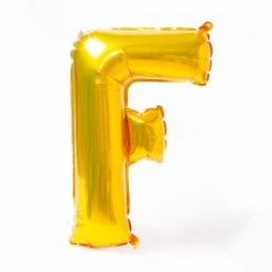 Air-Fill Gold 16" Letter Party Balloon F
