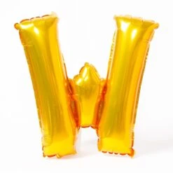 Air-Fill Gold 16" Letter Party Balloon W