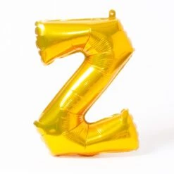 Air-Fill Gold 16" Letter Party Balloon Z