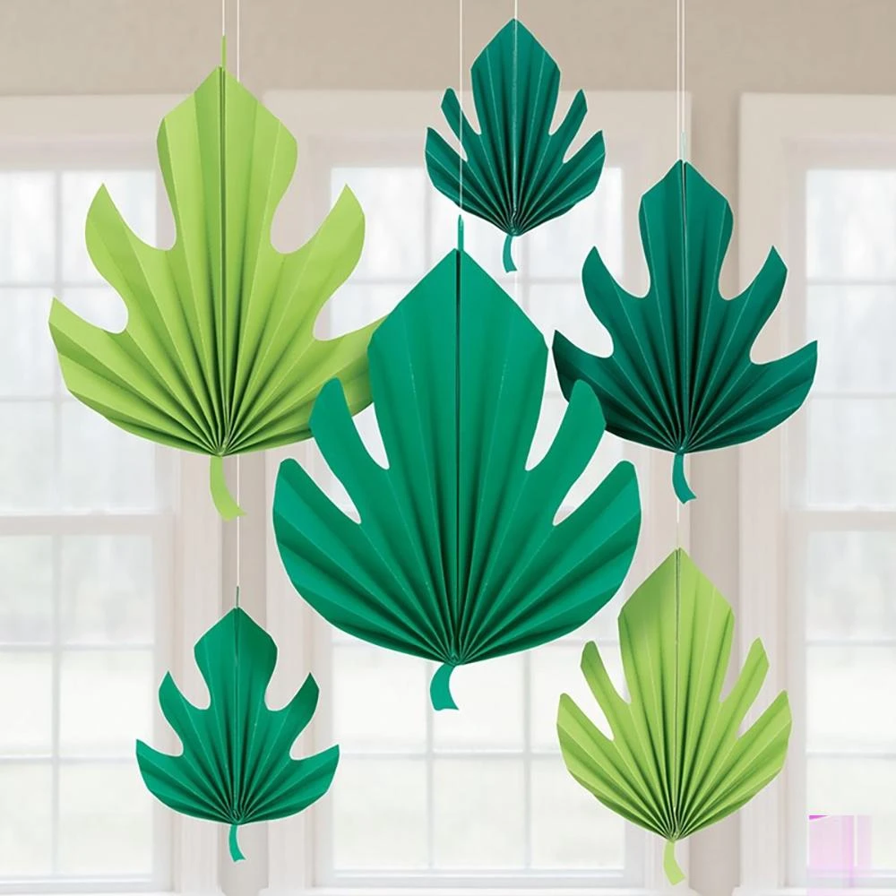 Eco Palm - Palm Leaf-Shaped Fans (x6) 2 Eco Palm - Palm Leaf-Shaped Fans (x6) - Image 2