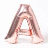 Air-Fill Rose Gold 16" Letter Party Balloon A