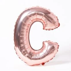 Air-Fill Rose Gold 16" Letter Party Balloon C