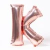 Air-Fill Rose Gold 16" Letter Party Balloon K