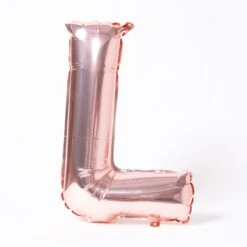 Air-Fill Rose Gold 16" Letter Party Balloon L