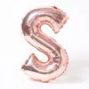 Air-Fill Rose Gold 16" Letter Party Balloon S