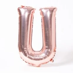 Air-Fill Rose Gold 16" Letter Party Balloon U