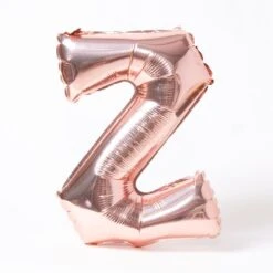 Air-Fill Rose Gold 16" Letter Party Balloon Z