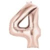 Air-Fill Rose Gold 16" Number Party Balloon 4