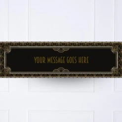 Hollywood Style Personalised Party Banner