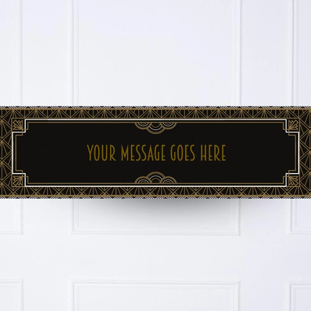 Hollywood Style Personalised Party Banner 1 Hollywood Style Personalised Party Banner
