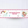 Unicorn & Rainbow Personalised Party Banner