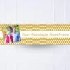 Gold Polka Personalised Party Banner