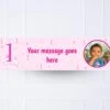 Pink 1st Birthday Personalised Party Banner