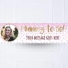 Pink Confetti Mummy To Be Personalised Party Banner