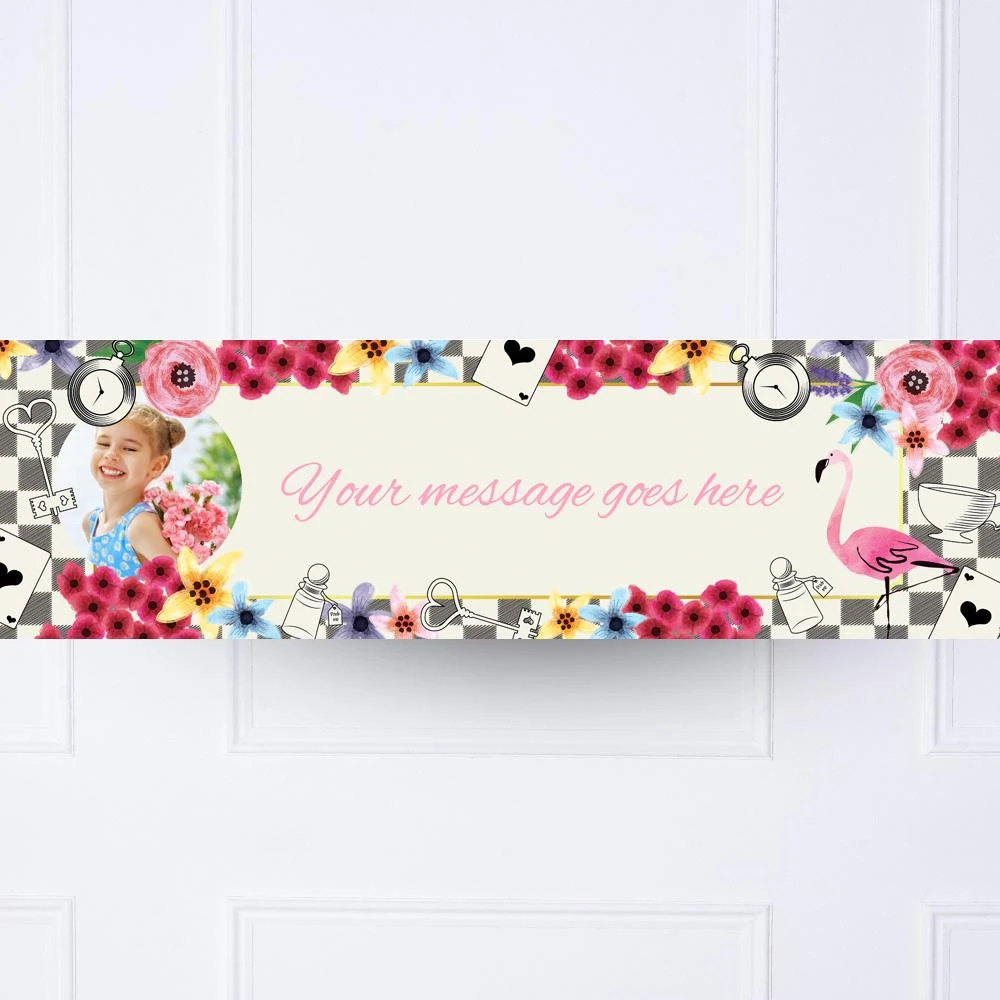 Tea Party Personalised Party Banner 2 Tea Party Personalised Party Banner - Image 2