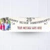 25th Silver Anniversary Personalised Party Banner