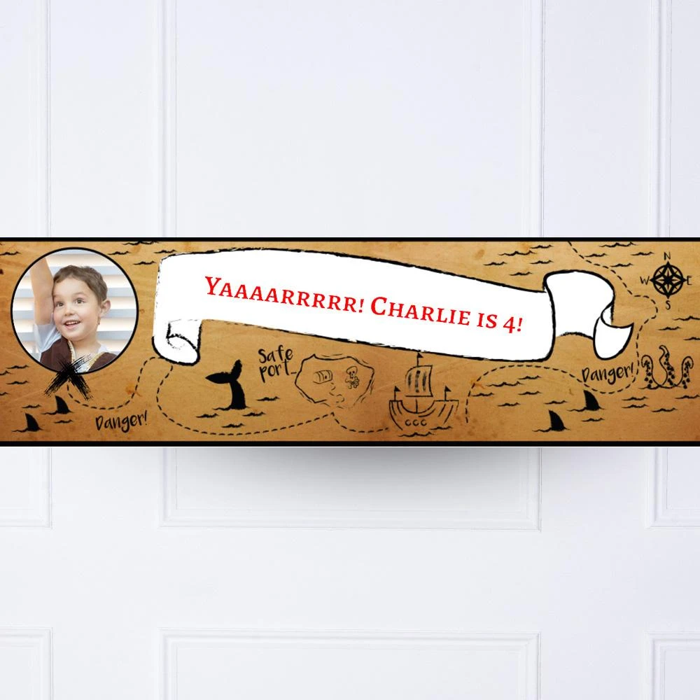 Pirate Party Personalised Party Banner 1 Pirate Party Personalised Party Banner