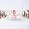 Rose Gold 18th Personalised Party Banner