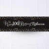 Gold Celebration 100th Personalised Party Banner
