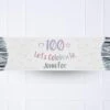Iridescent 100th Personalised Party Banner