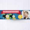 Steam Train Personalised Party Banner