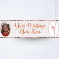 Ballet Personalised Party Banner