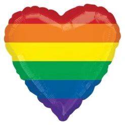 Heart Foil Balloon - Rainbow