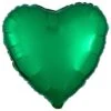 Heart Foil Balloon - Metallic Green