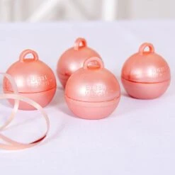 Bubble Balloon Weight Rose Gold (x4)