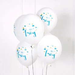'It's A Boy' Latex Balloons (x6)