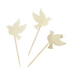 Communion Dove Food Picks (x6) -Decorations Party Shop 35538 Communion Dove Food Picks x6 b 016451b5 e7ed 4130 9dde 501016f78551