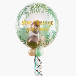 Personalised Bubble Balloon In A Box - Rose Garden -Decorations Party Shop 35797 Personalised Bubble Balloon in a Box Rose Garden NEW