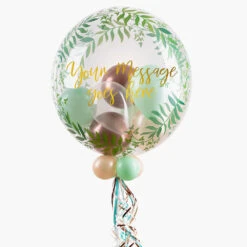 Personalised Bubble Balloon In A Box - Rose Garden