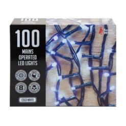 Decorations Party Shop -Decorations Party Shop 36221 100 Multi Function LED Lights Cold White