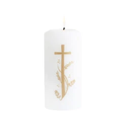 Communion Candle With Cross -Decorations Party Shop 36225 Communion Candle With Cross a