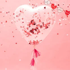 Giant Heart Confetti Balloon Kit