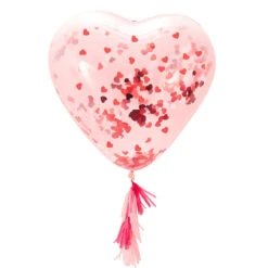Giant Heart Confetti Balloon Kit -Decorations Party Shop 36437 Heart Confetti Balloon Kit a
