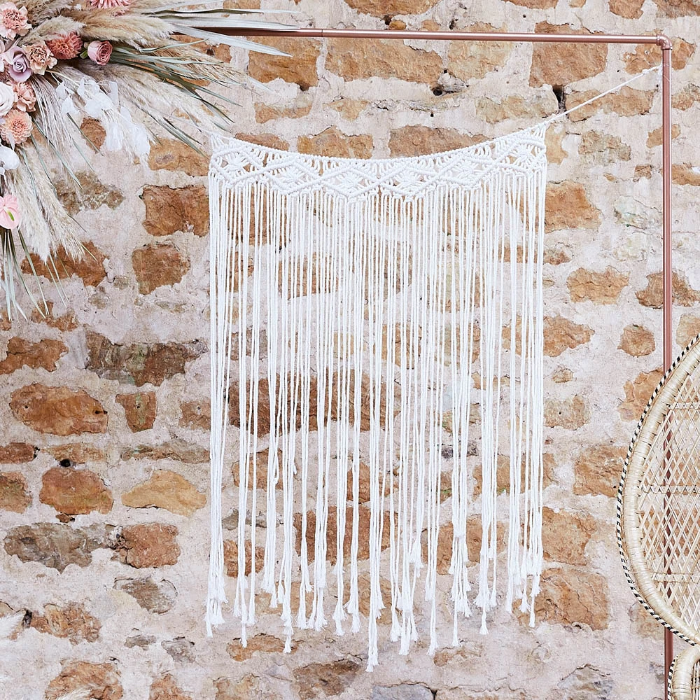 Macrame Backdrop - Cream 1 Macrame Backdrop - Cream