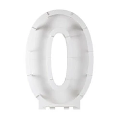 Balloon Mosaic Number Stand 0 5 Balloon Mosaic Number Stand 0 -Decorations Party Shop 36595 Number0BalloonFrameKit CutOut