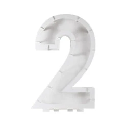 Balloon Mosaic Number Stand 2 -Decorations Party Shop 36597 Number2BalloonFrameKit CutOut
