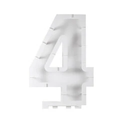 Balloon Mosaic Number Stand 4 -Decorations Party Shop 36599 Number4BalloonFrameKit CutOut