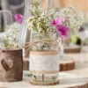 Hessian Glass Jar
