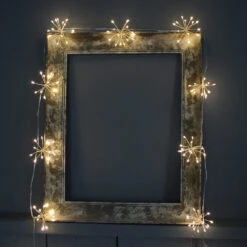 Starburst Chain Lights Silver (2.3m) -Decorations Party Shop 36919 Starburst Chain Lights Silver d