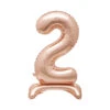 Rose Gold Standing Number Balloon - 2
